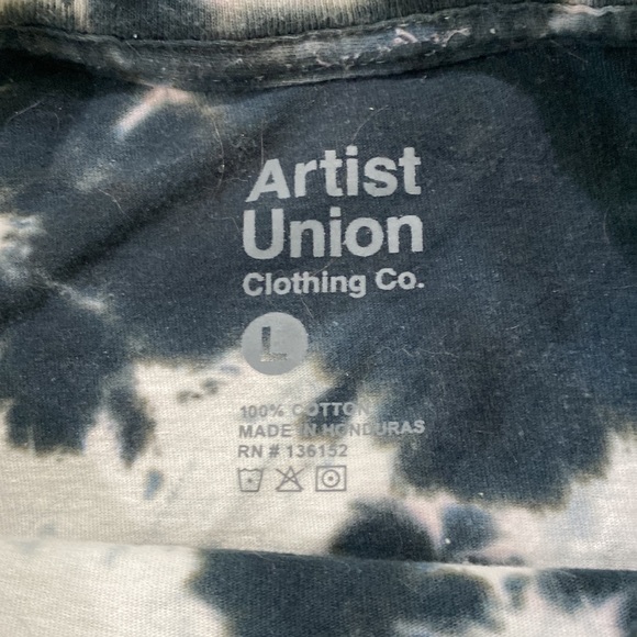 Artists union graphic Japanese print japan tee tie dye - Picture 5 of 6